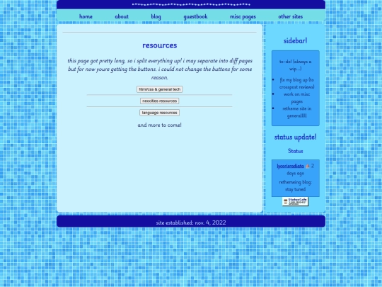 miscpages/resources screenshot