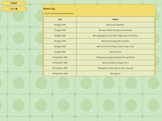 journal/moments screenshot