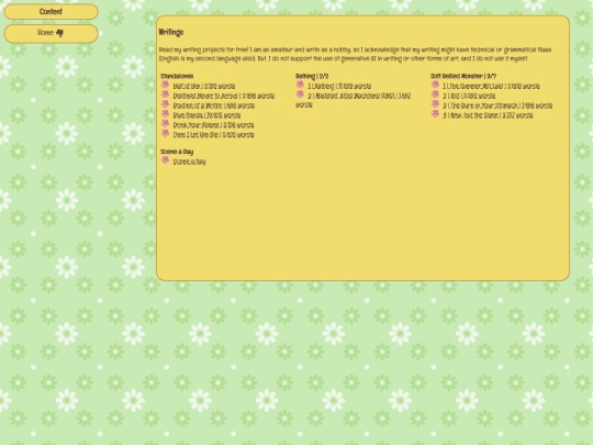 writings screenshot