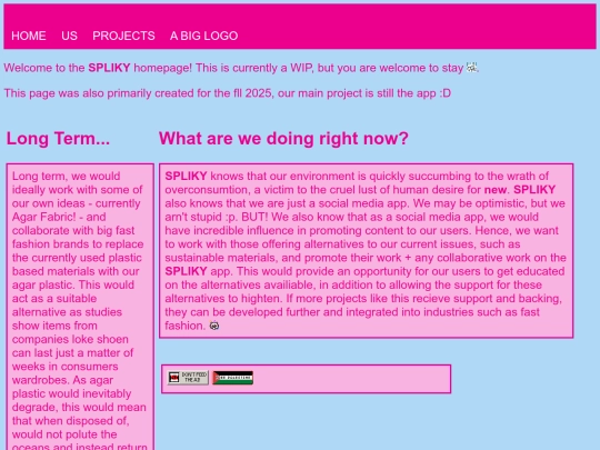 projects screenshot