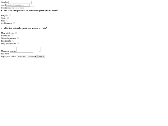 Cuestinario pa/como te sientes al hacer este cuestonario screenshot