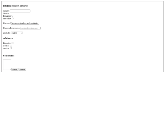 FORMULARIO WEB BASICO/formulario web basico screenshot