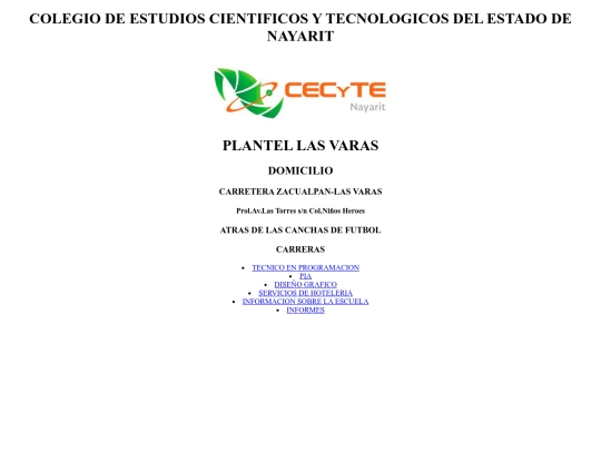 PAGINACECYTEN screenshot