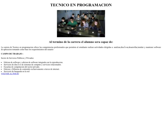 PAGINACECYTEN/programacion screenshot