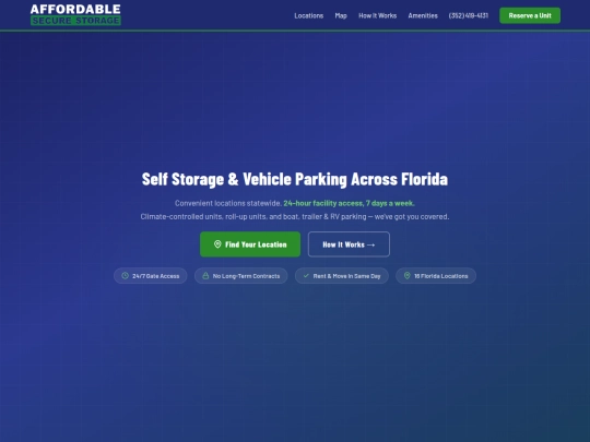 Affordable Secure Storage Florida screenshot