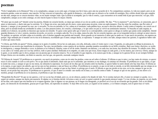 FELIZ CUMPLEAÑOS /Escritos screenshot