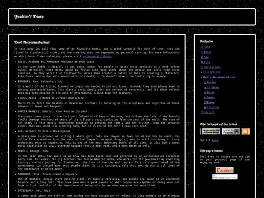 media/books screenshot