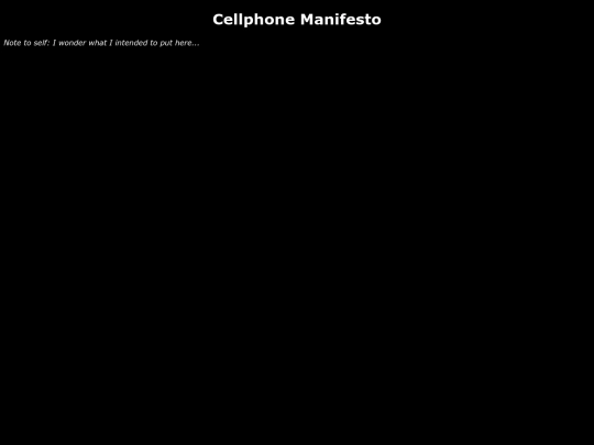 cellphone-manifesto screenshot