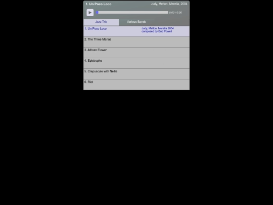 music screenshot