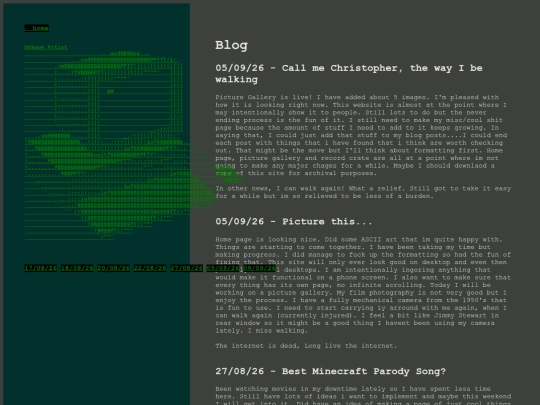 blog screenshot