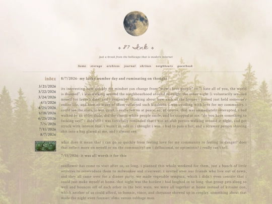 blog screenshot