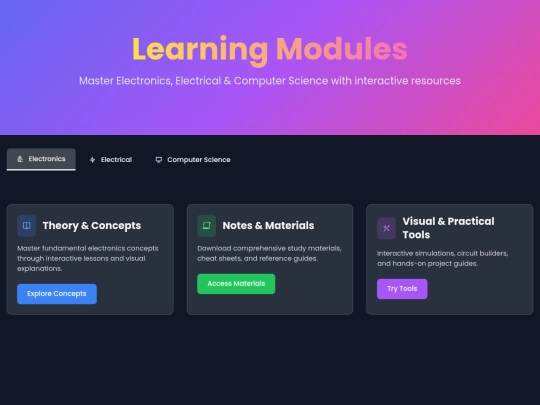 learnigmodules screenshot