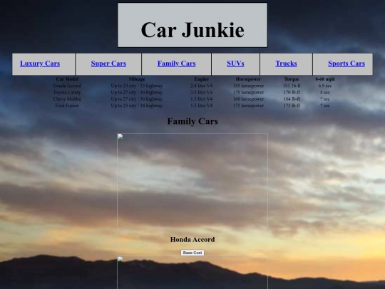 FamilyCars screenshot