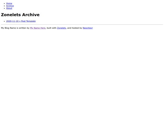 archive screenshot