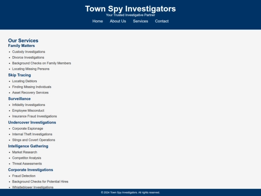 services screenshot