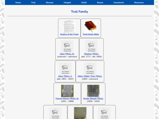 trull/nav/trullindex screenshot