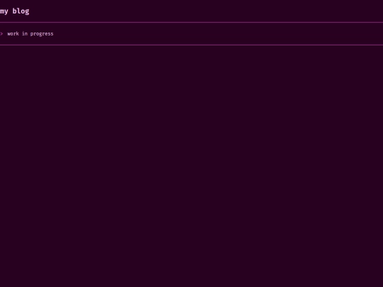blog screenshot
