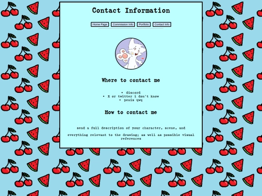 Contact-Info screenshot