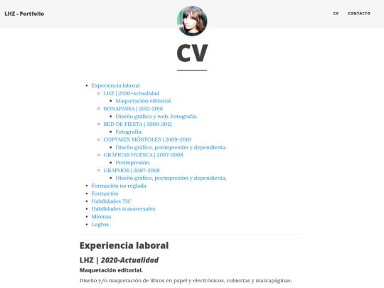 page/cv screenshot