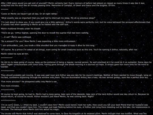 fanfic archive/merlinbbc/somemomentslastforever screenshot