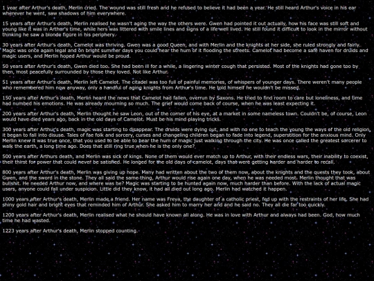 fanfic archive/merlinbbc/twothousandyearspassedinadream screenshot