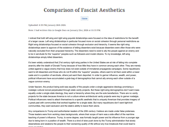 Essay Entries/FascistAesthetics screenshot
