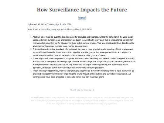Essay Entries/surveillancecapitalism screenshot