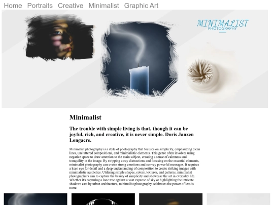 minimalist screenshot