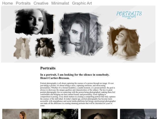 portraits screenshot
