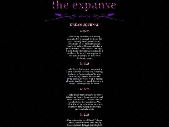 dreamjournal screenshot