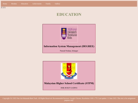 education screenshot