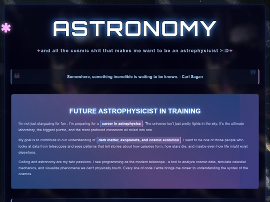 astronomy screenshot