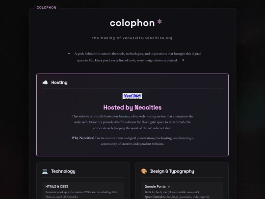 colophon screenshot
