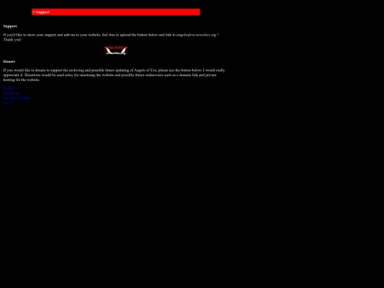 support screenshot