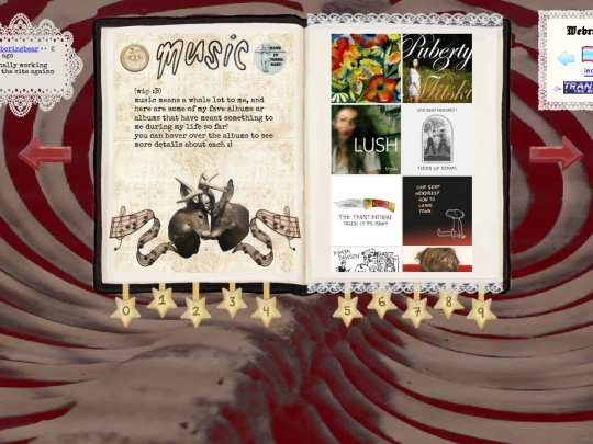 musicpage screenshot