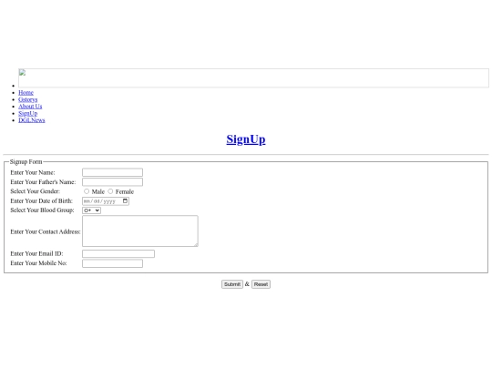 Html3/Html/SignUp screenshot