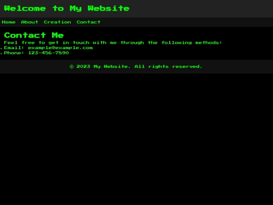 contact screenshot