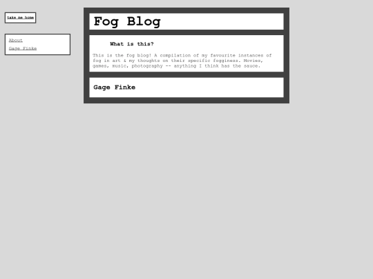 fogblog screenshot