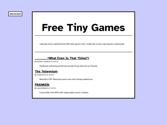 vgames/freetinygames screenshot