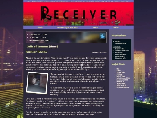 receiver screenshot