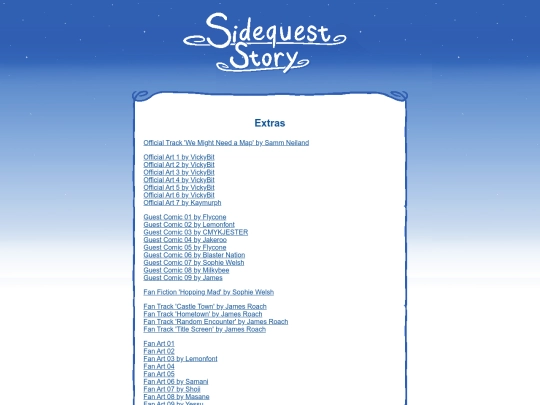 extras screenshot