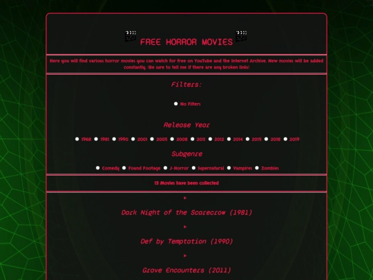 freehorrormovies screenshot