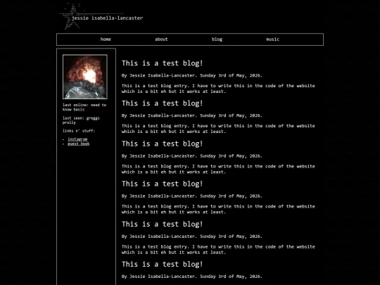 blog screenshot
