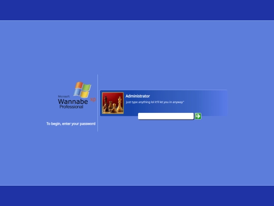 login screenshot