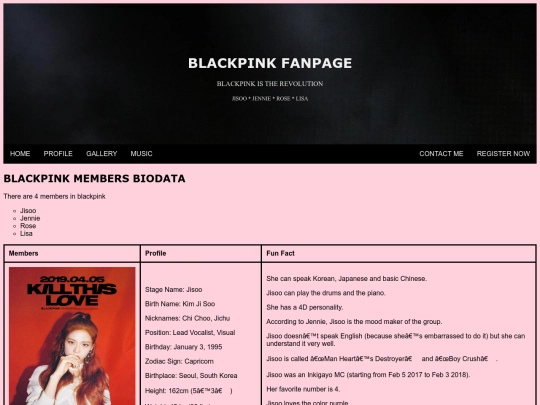 profile screenshot