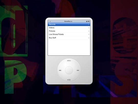 danseplus-ipod screenshot