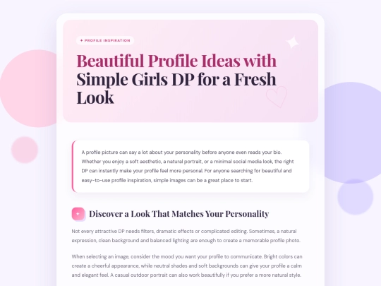 beautiful-profile-ideas-with-simple-girls-dp-for-a-fresh-look screenshot