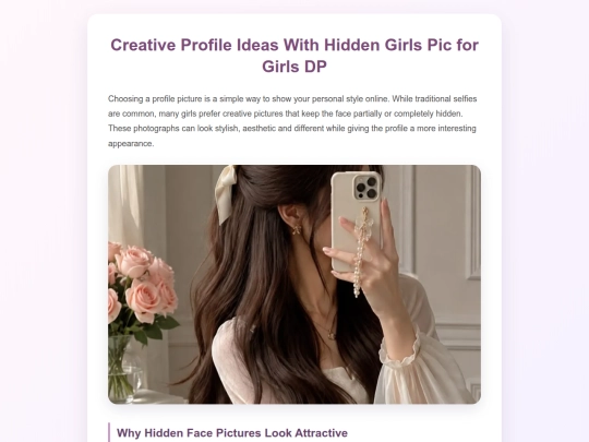 creative-profile-ideas-with-hidden-girls-pic-for-girls-dp screenshot