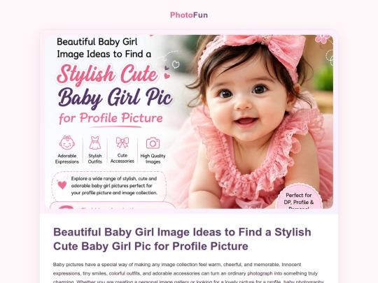 find-a-stylish-cute-baby-girl-pic-for-profile-picture screenshot