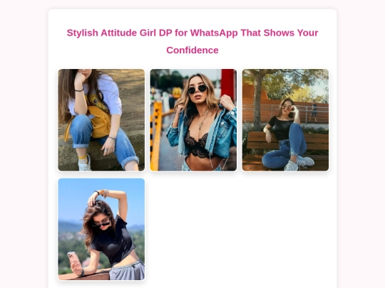stylish-attitude-girl-dp-for-whatsapp-that-shows-your-confidence screenshot
